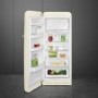 Smeg 244 Litre Fifties Style Left Hand Hinge Freestanding Fridge With Ice Box – Cream