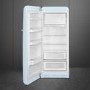 Smeg 244 Litre Fifties Style Left Hand Hinge Fridge with Icebox - Pastel Blue