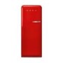 Smeg 244 Litre Fifties Style Left Hand Hinge Freestanding Fridge With Ice Box – Red