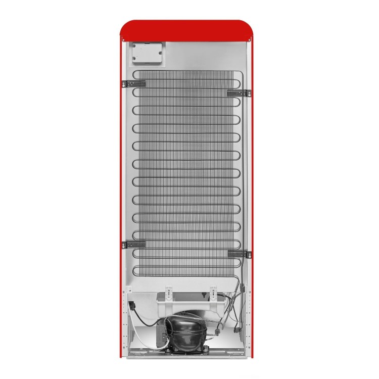 Smeg 244 Litre Fifties Style Left Hand Hinge Freestanding Fridge With Ice Box – Red