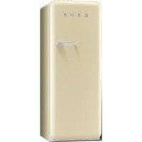 Smeg FAB28QP1 60cm Wide Retro Style Right Fringe Freestanding Fridge - Cream