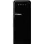 Smeg 270 Litre Fifities Style Right Hand Hinge Freestanding Fridge With Ice Box - Black