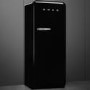 Smeg 270 Litre Fifities Style Right Hand Hinge Freestanding Fridge With Ice Box - Black