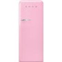 Smeg FAB28RPK3UK Fifities Style Right Hand Hinge Freestanding Fridge With Ice Box - Pink