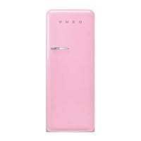 Smeg 244 Litre Fifties Style Right Hand Hinge Freestanding Fridge With Ice Box – Pink