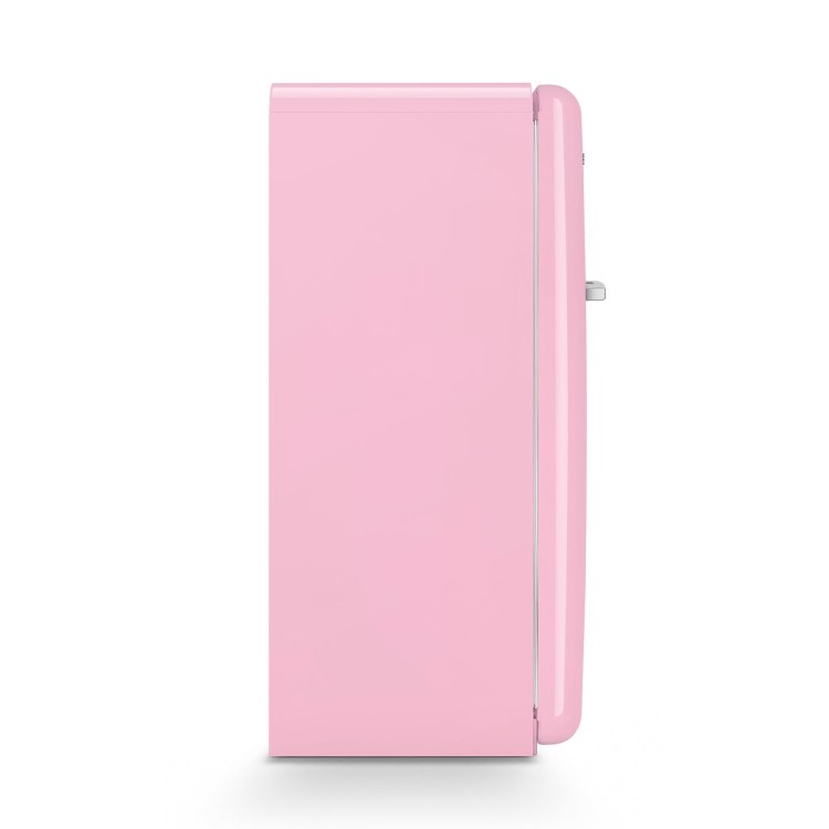 Smeg 244 Litre Fifties Style Right Hand Hinge Freestanding Fridge With Ice Box – Pink