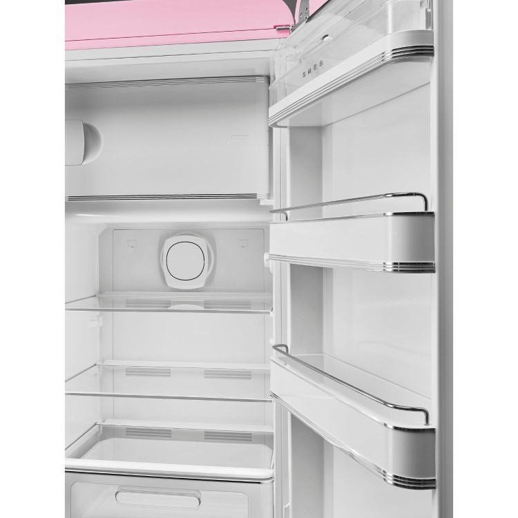 Smeg 244 Litre Fifties Style Right Hand Hinge Freestanding Fridge With Ice Box – Pink