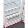Smeg 244 Litre Fifties Style Right Hand Hinge Freestanding Fridge With Ice Box – Pink