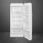 Smeg 244 Litre Fifties Style Right Hand Hinge Fridge with Icebox - White