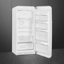 Smeg 244 Litre Fifties Style Right Hand Hinge Fridge with Icebox - White