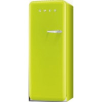 Smeg FAB28YVE1 60cm Wide Retro Style Left Hinge Freestanding Fridge - Lime Green
