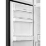 Smeg 294 Litre Fifties Style Left Hand Hinge 70/30 Fridge Freezer - Black
