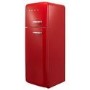 Smeg 294 Litre Fifties Style Left Hand Hinge Top Mount Fridge Freezer - Red