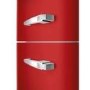 Smeg 294 Litre Fifties Style Left Hand Hinge Top Mount Fridge Freezer - Red