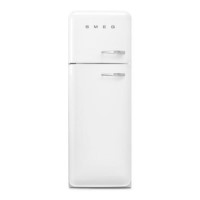 Smeg 294 Litre Fifties Style Left Hand Hinge 70/30 Fridge over No Frost Freezer - White