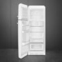 Smeg 294 Litre Fifties Style Left Hand Hinge 70/30 Fridge over No Frost Freezer - White