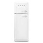 Smeg 294 Litre Fifties Style Left Hand Hinge 70/30 Freestanding Fridge Freezer - White