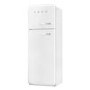 Smeg 294 Litre Fifties Style Left Hand Hinge 70/30 Freestanding Fridge Freezer - White