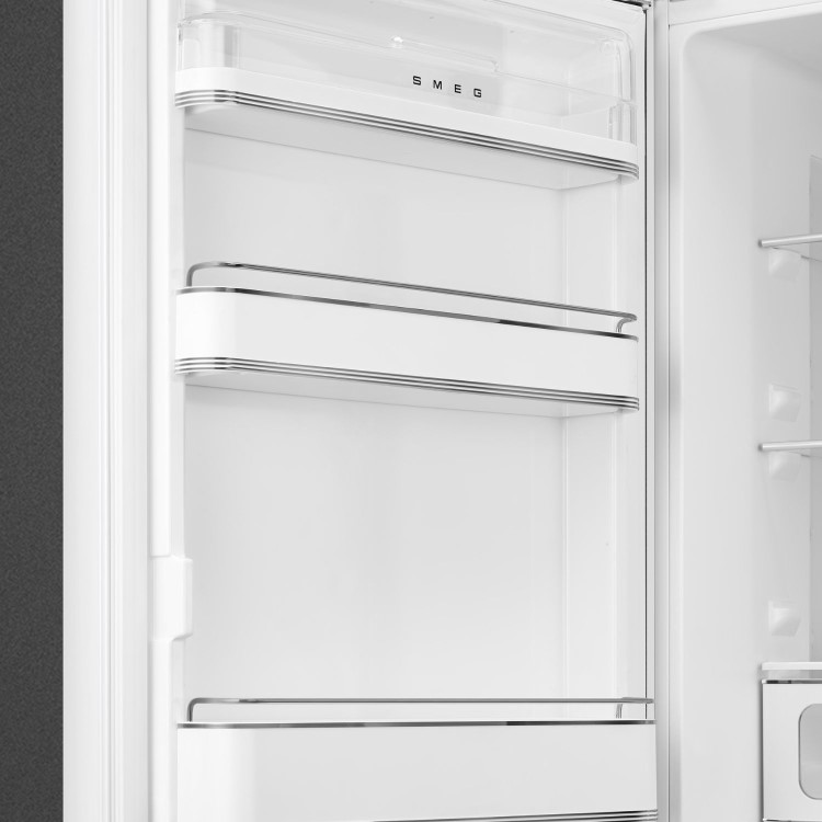 Smeg 294 Litre Fifties Style Left Hand Hinge 70/30 Freestanding Fridge Freezer - White