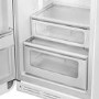 Smeg 294 Litre Fifties Style Left Hand Hinge 70/30 Freestanding Fridge Freezer - White