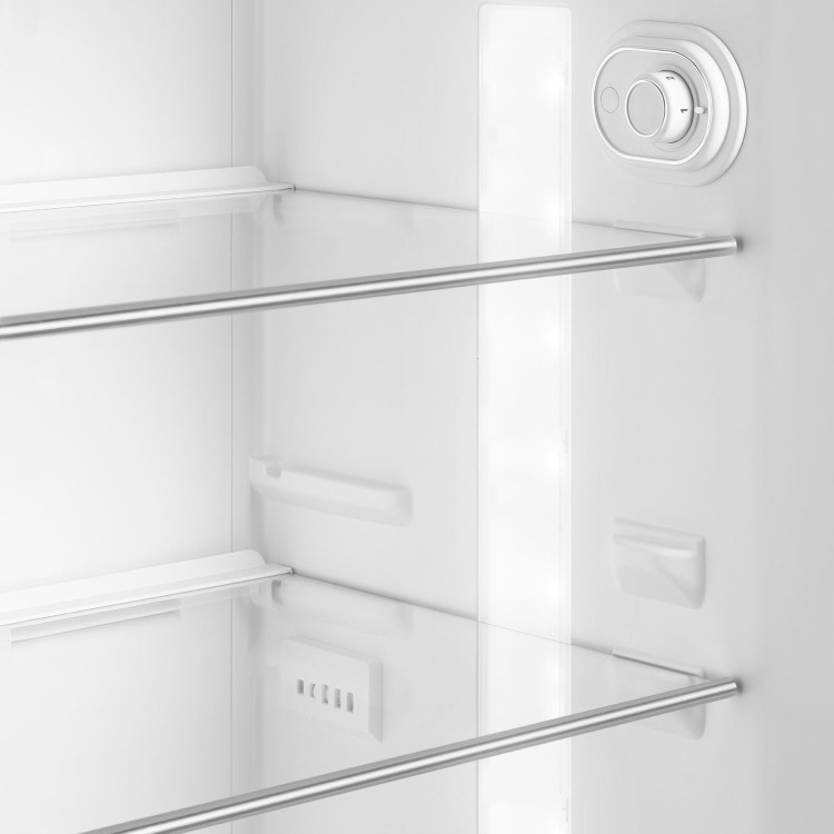 Smeg 294 Litre Fifties Style Left Hand Hinge 70/30 Freestanding Fridge Freezer - White