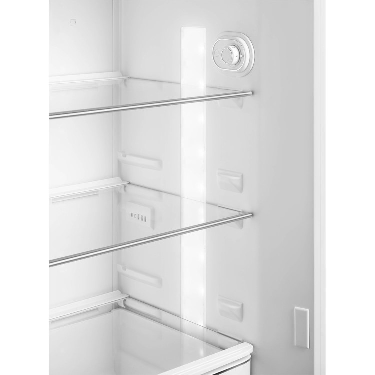 Smeg 294 Litre Fifties Style Right Hand Hinge 70/30 Fridge Freezer - Black