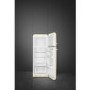 Smeg 294 Litre Fifties Style Right Hand Hinge Top Mount Fridge Freezer - Cream