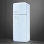 Smeg 294 Litre Fifties Style Right Hand Hinge 70/30 Fridge Freezer - Pastel Blue