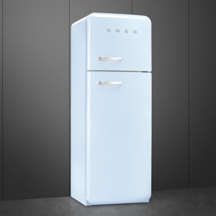 Smeg 294 Litre Fifties Style Right Hand Hinge 70/30 Fridge Freezer - Pastel Blue
