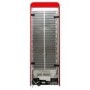 Smeg 294 Litre Fifties Style Right Hand Hinge Top Mount Fridge Freezer - Red