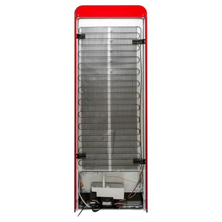 Smeg 294 Litre Fifties Style Right Hand Hinge Top Mount Fridge Freezer - Red