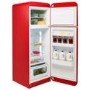 Smeg 294 Litre Fifties Style Right Hand Hinge Top Mount Fridge Freezer - Red
