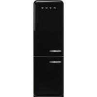 Smeg 331 Litre Fifties Style Left Hand Hinge 60/40 Freestanding Fridge Freezer - Black Smeg 331 Litre Fifties Style Left Hand Hinge 60/40 Freestanding Fridge Freezer - Black