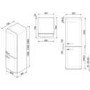 Smeg 331 Litre Fifties Style Left Right Hinge 60/40 Freestanding Fridge Freezer - Red