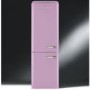 Smeg FAB32LNP Fifties Style Frost Free Left Hand Hinge Freestanding Fridge Freezer Pink