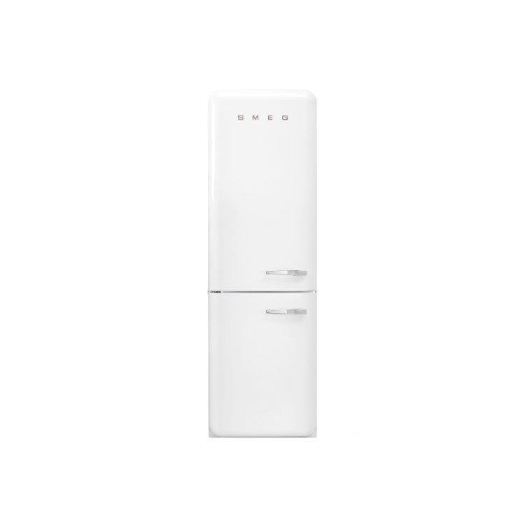 Smeg 301 Litre Fifties Style Left Hand Hinge Fridge Freezer - White
