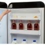 Smeg 331 Litre Fifties Style Left Right Hinge 60/40 Freestanding Fridge Freezer - Black