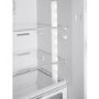 Smeg 331 Litre Fifties Style Left Right Hinge 60/40 Freestanding Fridge Freezer - Black