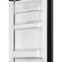 Smeg 331 Litre Fifties Style Left Right Hinge 60/40 Freestanding Fridge Freezer - Black
