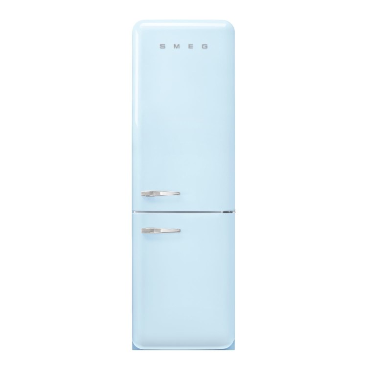 Refurbished Smeg 331 Litre Fifties Style Right Hand Hinge 70/30 Fridge Freezer - Pastel Blue