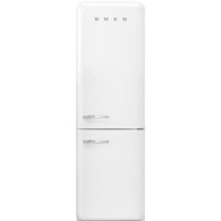 Smeg FAB32RWH3UK 301 Litre Freestanding Fridge Freezer Retro 60/40 Split Frost Free A+++ Energy Rating 60cm Wide - White