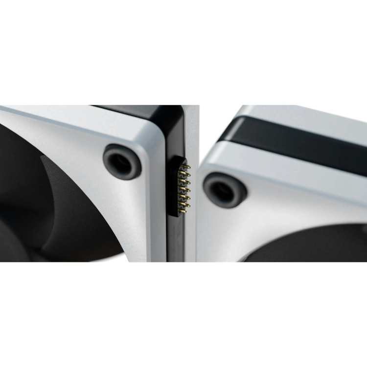 HYTE THICC FP12 120mm 3000rpm 3 Pack Case Fan Silver/Black