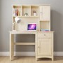 Farley 1 Drawer 1 Door Desk in Ivory/Cream