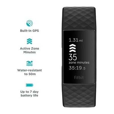 FitBit Charge 4 Fitness Tracker - Black