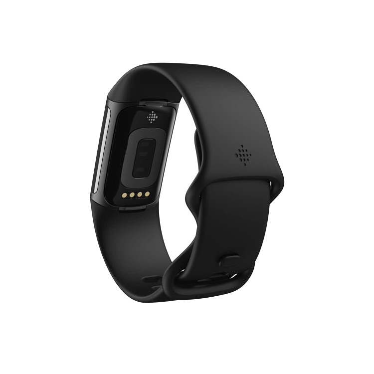 Fitbit Charge 5 Graphite and Black Stainless Steel Fitness Tracker