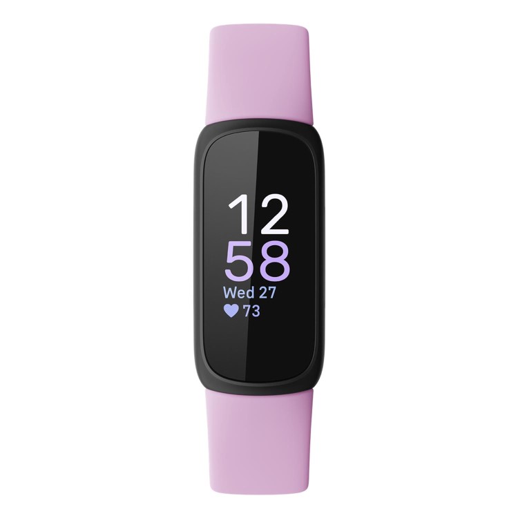 Fitbit Inspire 3 Black with Lilac Bliss Band Fitness Tracker