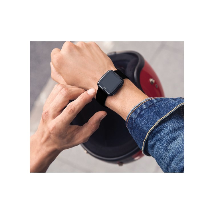 GRADE A1 - FitBit Versa Smart Watch with Heart Rate Monitor - Black