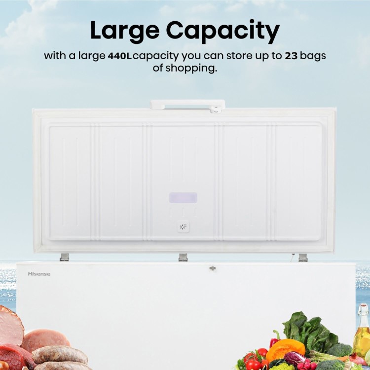 Hisense 440 Litre Chest Freezer - White