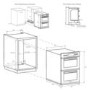 Candy Built-Under Double Fan Oven - Stainless Steel