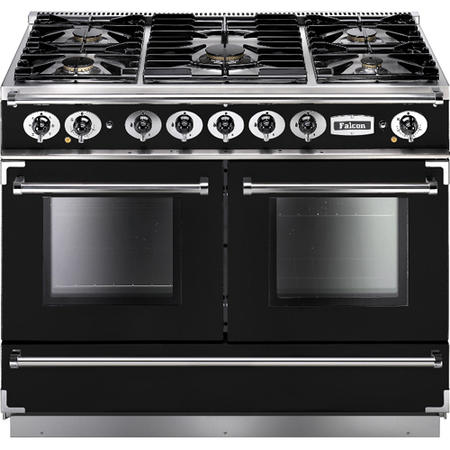 Falcon Continental 110cm Dual Fuel Range Cooker - Black